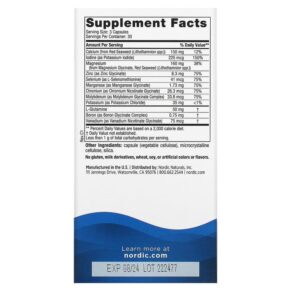 Nordic Naturals Multi Minerals Without Iron & Copper 90 Capsules 768990015397