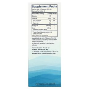 Nordic Naturals Nordic Beauty Borage Oil 4 fl oz (119 ml) 768990016653
