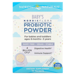 Nordic Naturals Nordic Flora Baby's Probiotic Powder Ages 6 Months - 3 Years 4 Billion CFU 30 gói 768990016752