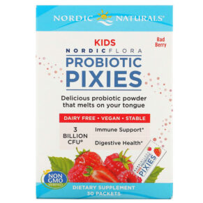 Nordic Naturals Nordic Flora Kids Probiotic Pixies Rad Berry 3 Billion CFU 30 gói 768990016783