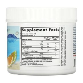 Nordic Naturals Nordic Omega-3 Gummy Fish Tangerine Treats 124 mg 30 Gummy Fish 768990301407
