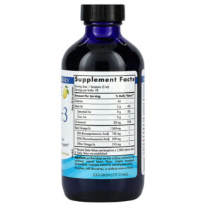 Nordic Naturals Omega-3 Lemon 1560 mg 8 fl oz (237 ml) 768990027635