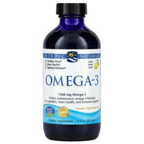 Nordic Naturals Omega-3 Lemon 1560 mg 8 fl oz (237 ml) 768990027635