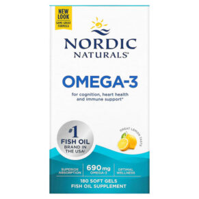 Nordic Naturals Omega-3 Lemon 345 mg 180 viên 768990037603