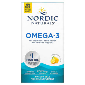 Nordic Naturals Omega-3 Lemon 345 mg 60 viên 768990017605