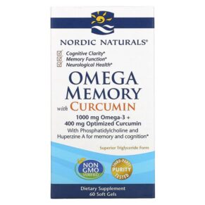 Nordic Naturals Omega Memory + Curcumin 500 mg 60 viên 768990018787