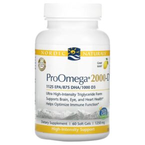 Nordic Naturals ProOmega 2000-D Lemon 1250 mg 60 viên 768990121340