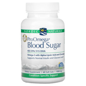 Nordic Naturals ProOmega Blood Sugar 1000 mg 60 viên 768990121708