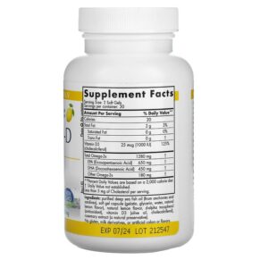 Nordic Naturals ProOmega-D Lemon 1.000 mg 60 Soft Gels 768990121241