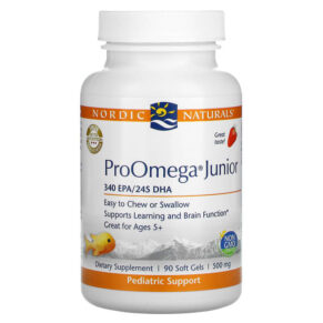 Nordic Naturals ProOmega Junior Strawberry 340 mg 90 viên 768990071003