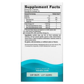 Nordic Naturals Ultimate Omega 2X Strawberry 560 mg 60 Mini Soft Gels 768990061004