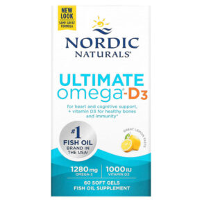 Nordic Naturals Ultimate Omega-D3 Lemon 640 mg 60 viên 768990017940