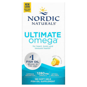 Nordic Naturals Ultimate Omega Lemon 640 mg 180 viên 768990037900
