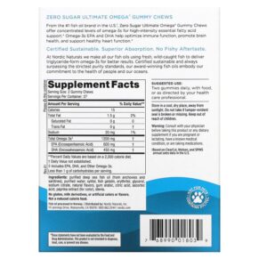 Nordic Naturals Ultimate Omega Tropical Fruit 600 mg 54 Gummy Chews 768990018039