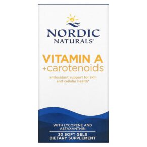 Nordic Naturals Vitamin A + Carotenoids 30 viên 768990015304