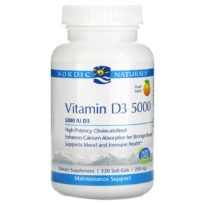 Nordic Naturals Vitamin D3 5000 Orange 5.000 IU 120 viên 768990016196