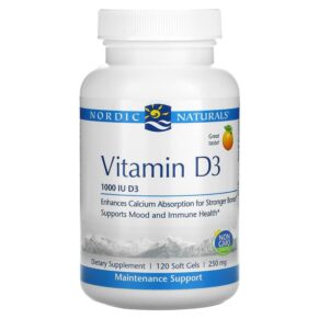 Nordic Naturals Vitamin D3 Orange 1.000 IU 120 viên 768990016011