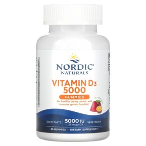 Nordic Naturals Vitamin D3 Passion Fruit 5000 IU (125 mcg) 30 viên 768990311529