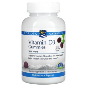 Nordic Naturals Vitamin D3 Wild Berry 1.000 IU 120 viên 768990311468