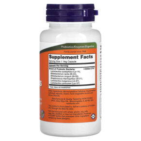 NOW Foods 4x6 Acidophilus 120 Veg Capsules 733739029225