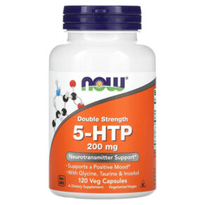 NOW Foods 5-HTP Double Strength 200 mg 120 viên 733739001115