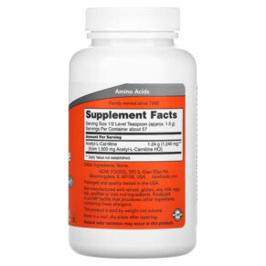 NOW Foods Acetyl-L-Carnitine 3 oz (85 g) 3 NOW Foods Acetyl-L-Carnitine 3 oz (85 g) 733739002082