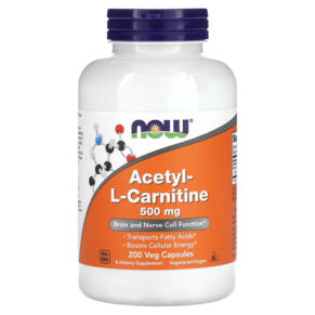 NOW Foods Acetyl-L-Carnitine 500 mg 200 viên 733739000842