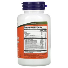 NOW Foods Acid Relief with Enzymes 60 Chewables 733739029836