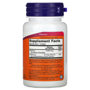 NOW Foods A&D 100 Softgels 733739003508