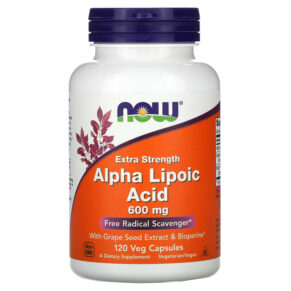 NOW Foods Alpha Lipoic Acid Extra Strength 600 mg 120 viên 733739030450