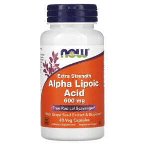 NOW Foods Alpha Lipoic Acid Extra Strength 600 mg 60 viên 733739030467