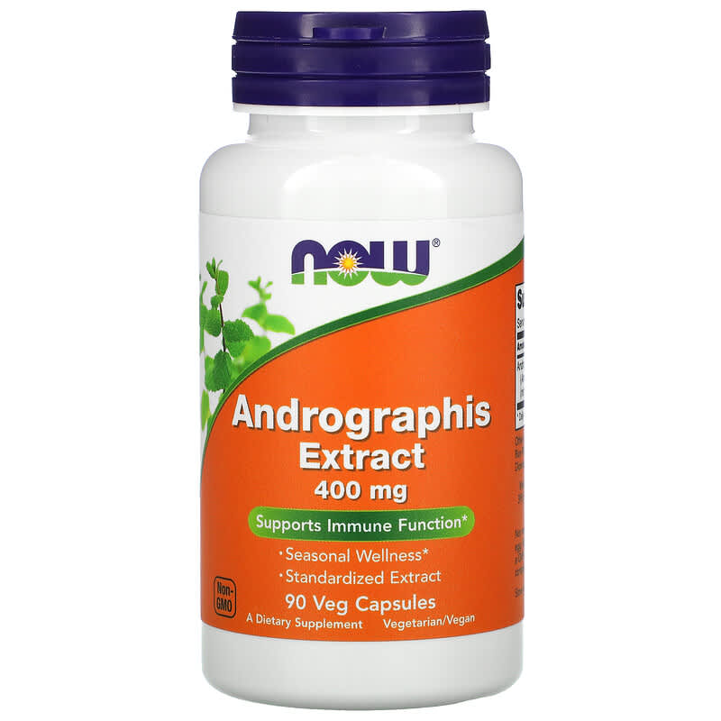 NOW Foods Andrographis Extract 400 mg 90 Veg Capsules 1 NOW Foods Andrographis Extract 400 mg 90 viên 733739045911