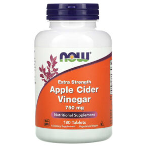 NOW Foods Apple Cider Vinegar Extra Strength 750 mg 180 viên 733739033765