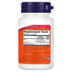 NOW Foods B-12 1.000 mcg 100 Lozenges 733739004666