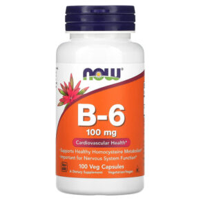 NOW Foods B-6 100 mg 100 viên 733739004567