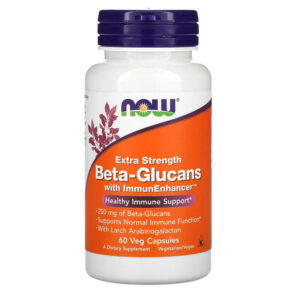 NOW Foods Beta-Glucans + ImmunEnhancer Extra Strength 250 mg 60 viên 733739030337