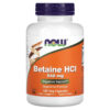 NOW Foods Betaine HCL 648 mg 120 viên 733739029386