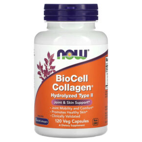 NOW Foods BioCell Collagen Hydrolyzed Type II 120 viên 733739030085