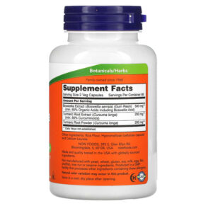 NOW Foods Boswellia Extract 250 mg 120 Veg Capsules 733739046147