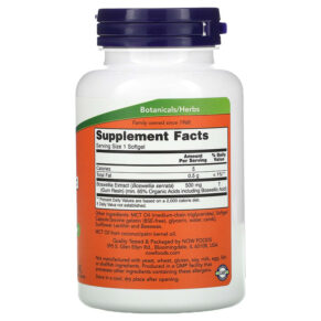 NOW Foods Boswellia Extract 500 mg 90 Softgels 733739049360