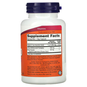 NOW Foods C-1000 with Bioflavonoids 100 Veg Capsules 733739006905