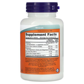 NOW Foods Calcium Citrate 100 Tablets 733739012302