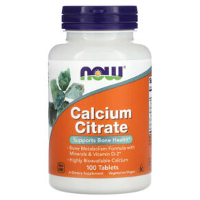 NOW Foods Calcium Citrate 100 viên 733739012302