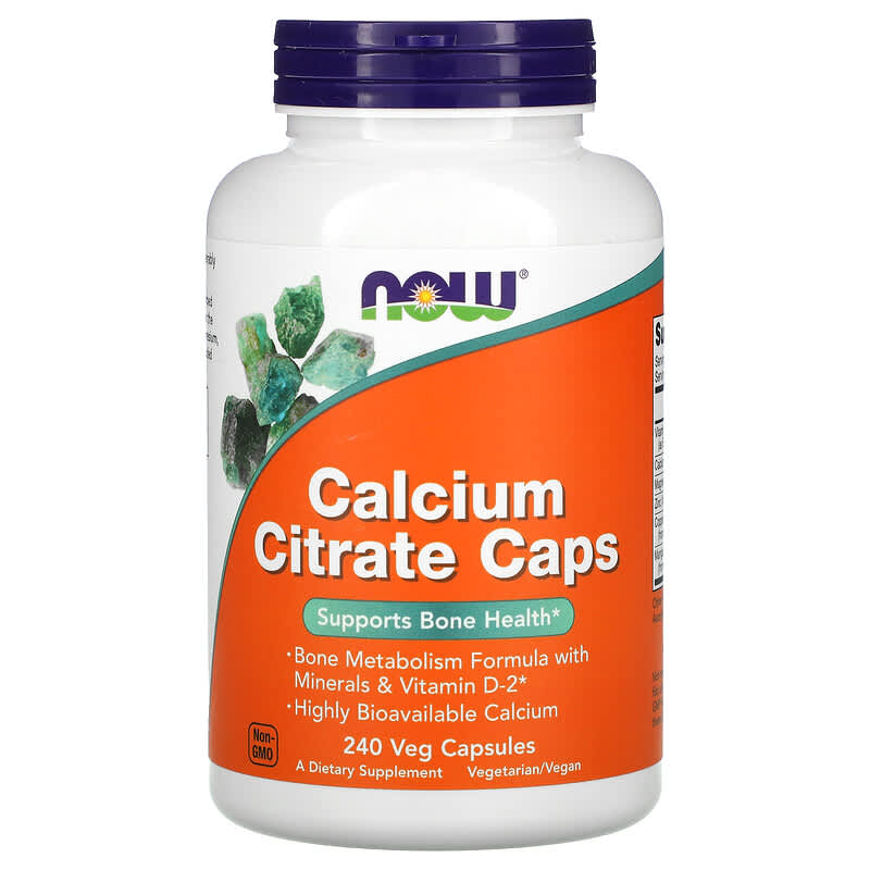 NOW Foods Calcium Citrate Caps 240 Veg Capsules 1 NOW Foods Calcium Citrate 240 viên 733739012371