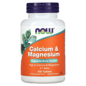 NOW Foods Calcium & Magnesium 100 viên 733739012708