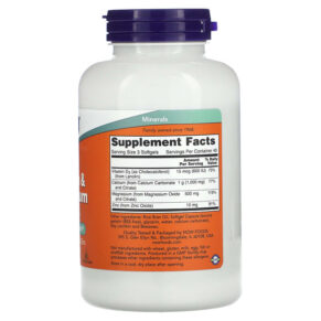 NOW Foods Calcium & Magnesium with Vitamin D3 and Zinc 120 Softgels 733739012517