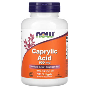 NOW Foods Caprylic Acid 600 mg 100 viên 733739033475