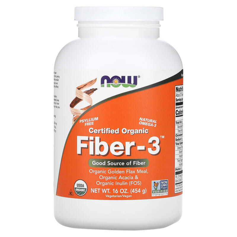 NOW Foods Certified Organic Fiber-3 Powder 16 oz (454 g) 1 NOW Foods Certified Organic Fiber-3 Powder 16 oz (454 g) 733739059932