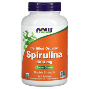 NOW Foods Certified Organic Spirulina 1.000 mg 240 viên 733739027177
