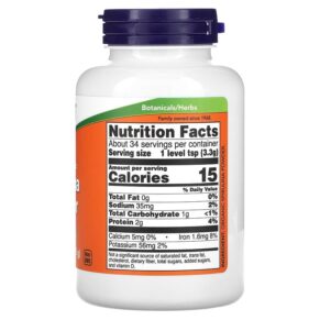 NOW Foods Certified Organic Spirulina Powder Pure 4 oz (113 g) 733739026903